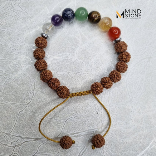 دستبند هفت چاکرا و رودراکشا