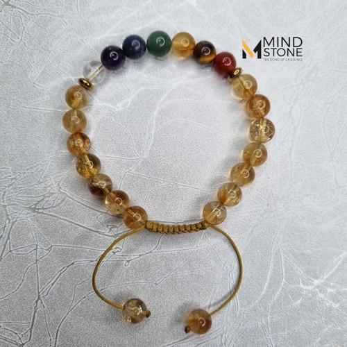 دستبند هفت چاکرا و سیترین