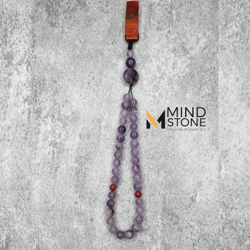 تسبیح تمام سنگ آمیتیست سوسنی