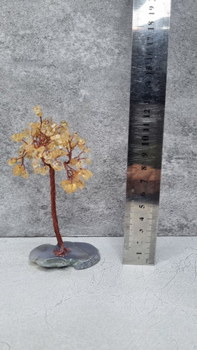 درختچه سنگی سیترین با پایه عقیق