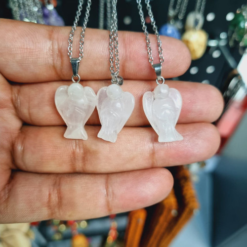 مدال فرشته نگهبال رزکوارتز