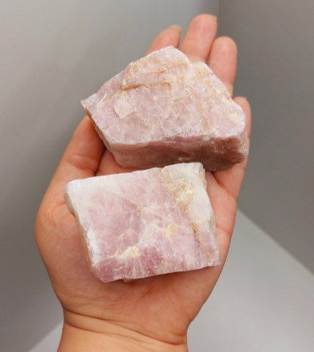 سنگ راف رزکوارتز سایز 4 (جفت)