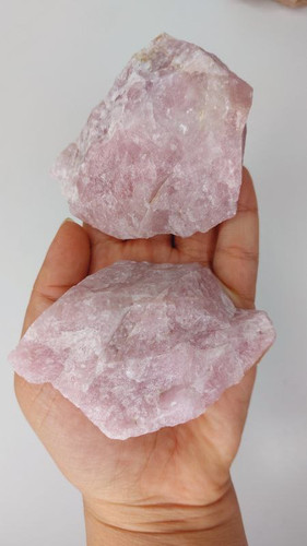 سنگ راف رزکوارتز سایز 5 (جفت)